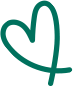 Green colour anime heart